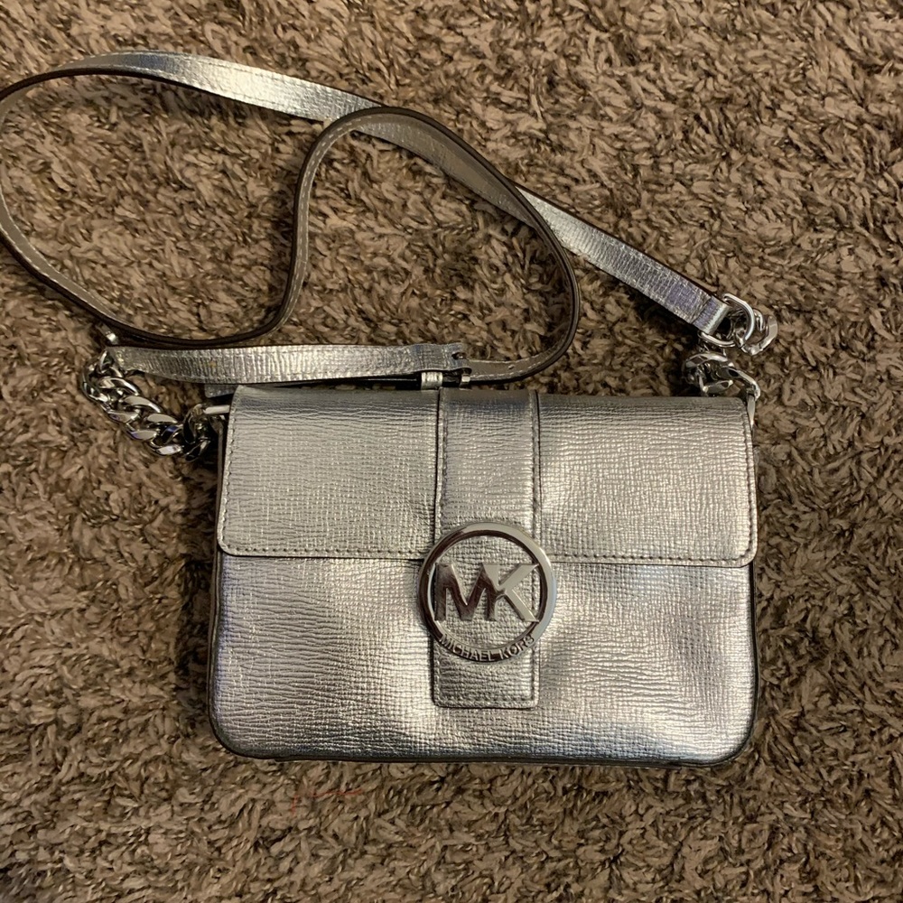 Silver Michael Kors Crossbody
